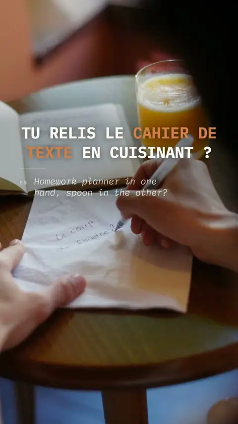 Reel Instagram : Le linge tourne. Le dîner mijote.